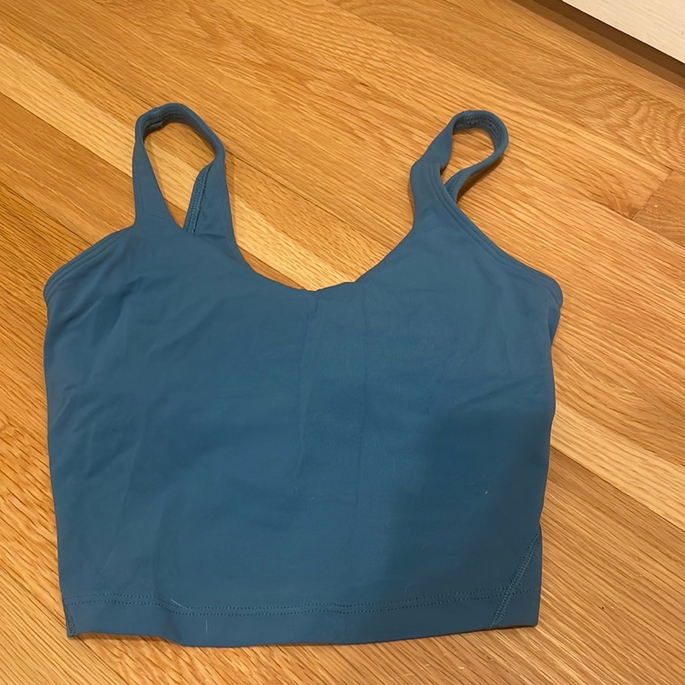 cute align tank top from lululemon size 2 cute blue/teal color